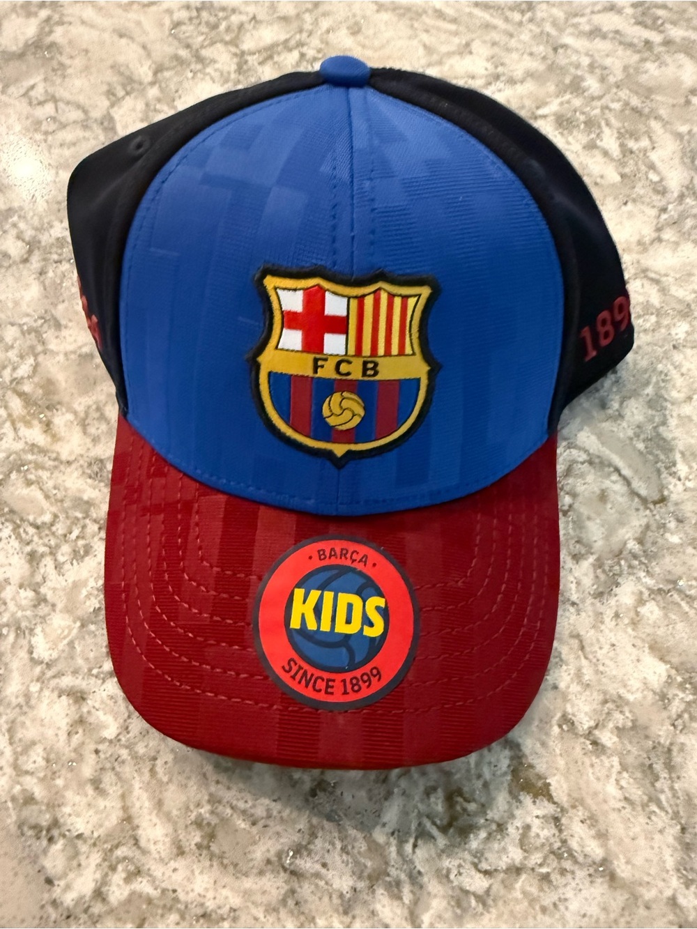 FCB Barcelona Football Club Official Logo Soccer Adjustable Hat Cap Kids new
